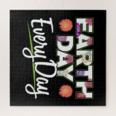 アースデイ – 《植物》百日草花自然恋人 ジグソーパズル (横)