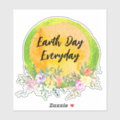 アースデイ、毎日ステッカー シール (シート)