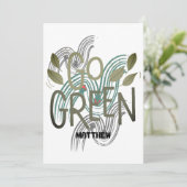 アースデイ、環境にやさしいことをしよう、アートシンプルサイエンスエレガントカ カード (スタンド正面)