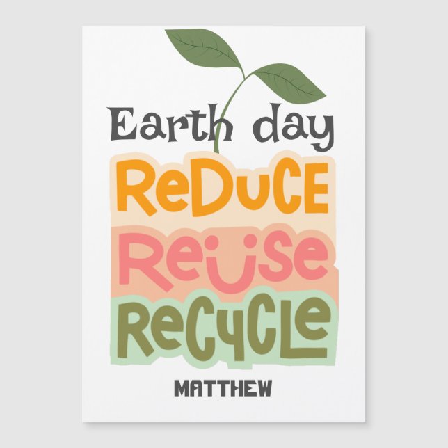 アースデイ、環境にやさしいことをしよう、アートシンプル科学エレガント学 (正面)