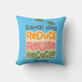 アースデイ、環境にやさしいことをしよう、アートシンプル科学エレガント学 クッション (正面)