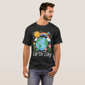 アースデイ Tシャツ キッズ＆ウィメン プラネットスマイル (正面フル)
