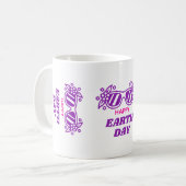 アースデーおめでとう コーヒーマグカップ (正面左)
