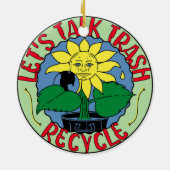 アースデーのクリスマスのオーナメント セラミックオーナメント (裏面)