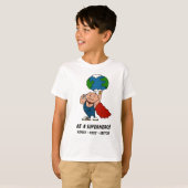 アースデーのスーパーヒーローのTシャツ Tシャツ (正面フル)