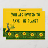 アースデーのダンサー 招待状 (正面/裏面)