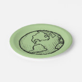 アースデーの惑星のプレート及びパーティーの供給 ペーパープレート (アングル)