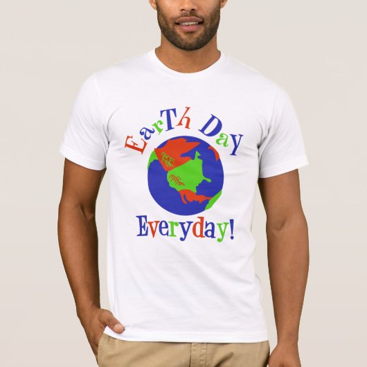アースデーの毎日のTシャツ Tシャツ (正面)