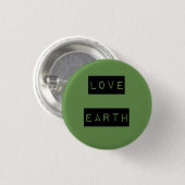 アースデーの環境主義者のエコのギフトのワイシャツ 缶バッジ (正面&裏面)