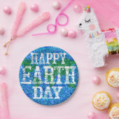 アースデーの紙皿 ペーパープレート (パーティー)
