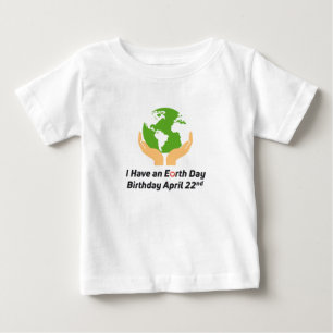アースデーの誕生日4月22日 ベビーTシャツ