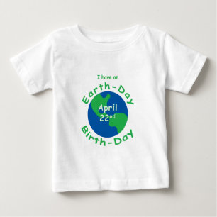 アースデーの誕生日 ベビーTシャツ