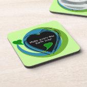 アースデーを毎日作って下さい コースター (左側)