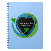 アースデーを毎日作って下さい ノートブック (正面)