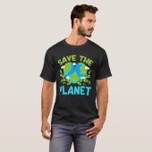 アースデー プラネット ヴィーガン 動物 環境 ジェネリック Tシャツ (正面フル)