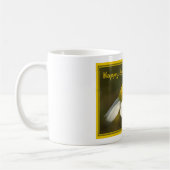 アースデー-ラベルのder Erde コーヒーマグカップ (左)