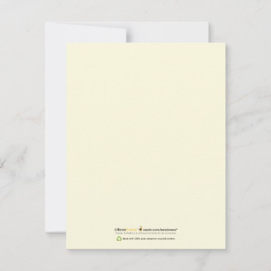 "アースデー。 毎日"。 平らなメッセージカード ノートカード (裏面)