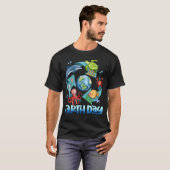 アースデー 海の生き物 リサイクル 地球の日 海を守ろう Tシャツ (正面フル)