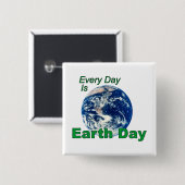 アースデー 缶バッジ (正面&裏面)
