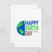 アースデー 4月22日 招待状 (正面/裏面)