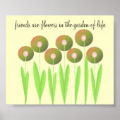アーストお洒落ーンの花(ことわざ付き) ポスター (正面)