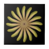 アーストかわいらしーン湾曲花びら付き植物花 タイル (正面)