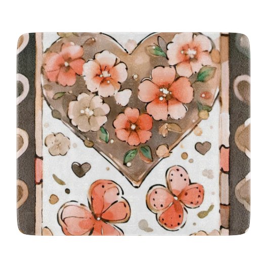 アーストエレガントーン水カラーデザイン カッティングボード (正面)