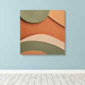 アーストオーガニックーン – 抽象芸術ボー キャンバスプリント (インサイチュ (ウッドフロア))