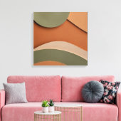 アーストオーガニックーン – 抽象芸術ボー キャンバスプリント (インサイチュ (リビング))