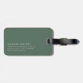 アーストパーソナライズされたーン抽象芸術の水色 ラゲッジタグ (裏面横)