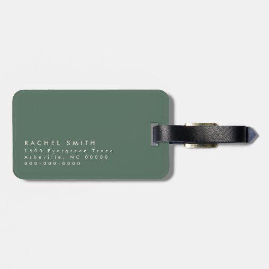 アーストパーソナライズされたーン抽象芸術の水色 ラゲッジタグ (裏面横)