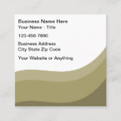 アーストモダンーンシンプル名刺 スクエア名刺 (正面)