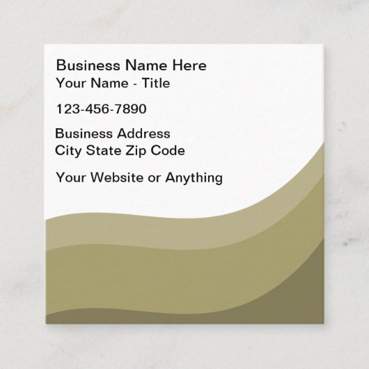 アーストモダンーンシンプル名刺 スクエア名刺 (正面)