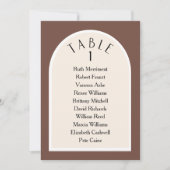 アーストモダンーン式テーブルナンバー座席計画 招待状 (正面)