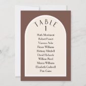 アーストモダンーン式テーブルナンバー座席計画 招待状 (裏面)