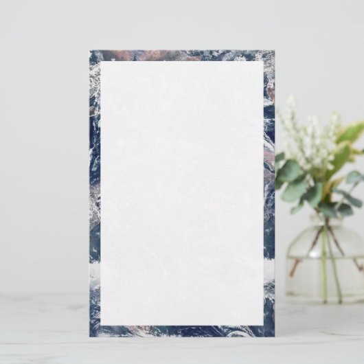 アーストリ縁どムと背景テンプレート 便箋 (スタンド正面)