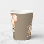 アーストーネ生まれたばかりのキリン風船ベビーシャワー 紙コップ (左)