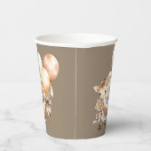 アーストーネ生まれたばかりのキリン風船ベビーシャワー 紙コップ (右)