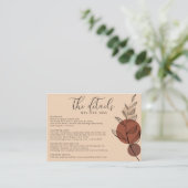 アーストーネ葉テラコッタ結婚のQR詳細 エンクロージャーカード (スタンド正面)