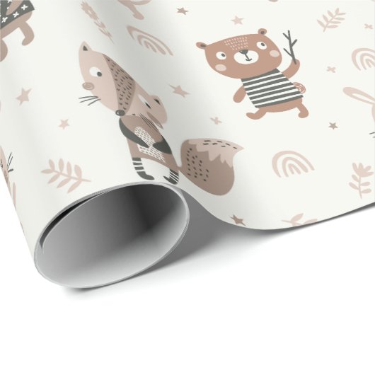 アーストーンのかわいい小さな動物 ラッピングペーパー (ロールコーナー)
