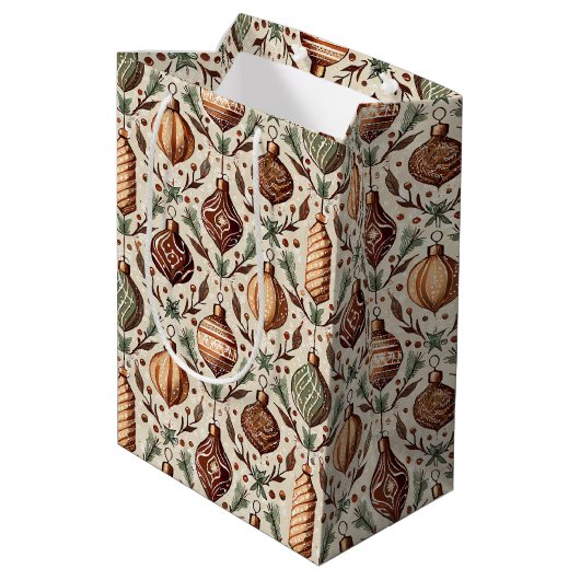 アーストーンのクリスマスパターン#12 ID1009 ミディアムペーパーバッグ (裏面アングル)