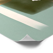 アーストーンのクロスと魚のミニマリスト芸術 ポスター (角)