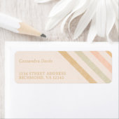 アーストーンのストライプ |ボーミニマルホ差出人住所 ラベル (インサイチュ)