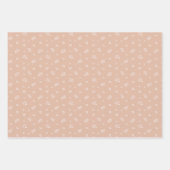 アーストーンの可愛い水色フクロウ ラッピングペーパーシート (正面2)