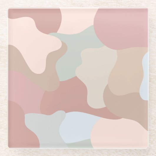 アーストーンの形状 ガラスコースター (正面)