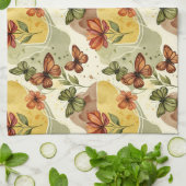アーストーンの蝶のウィスパー キッチンタオル (折り畳み)
