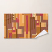 アーストーンの赤い茶色のパターン バスタオルセット (ハンドタオル)