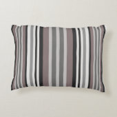 アーストーンエレガントブラウンサバンナのパタストライプーン アクセントクッション (裏面)