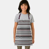アーストーンエレガントブラウンサバンナのパタストライプーン エプロン (インサイチュ)