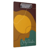 アーストーンオーガニックの形状抽象芸術の背景 クリップボード (右)